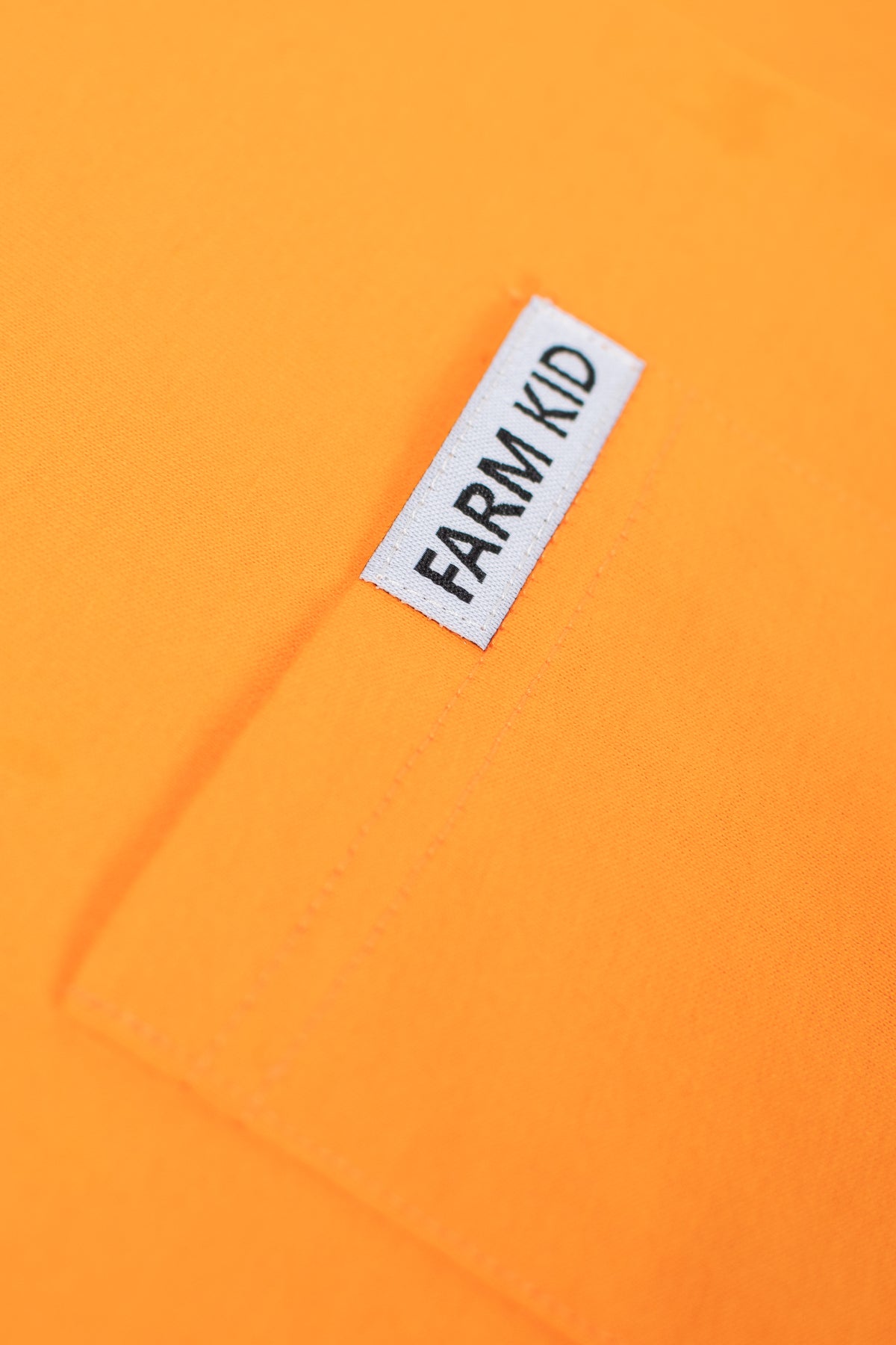 Bright Orange 'Farm Kid' Cotton Toddler/Youth Pocket Tee