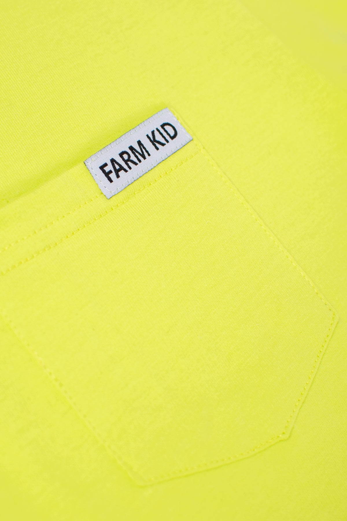 Bright Yellow 'Farm Kid' Cotton Toddler/Youth Pocket Tee