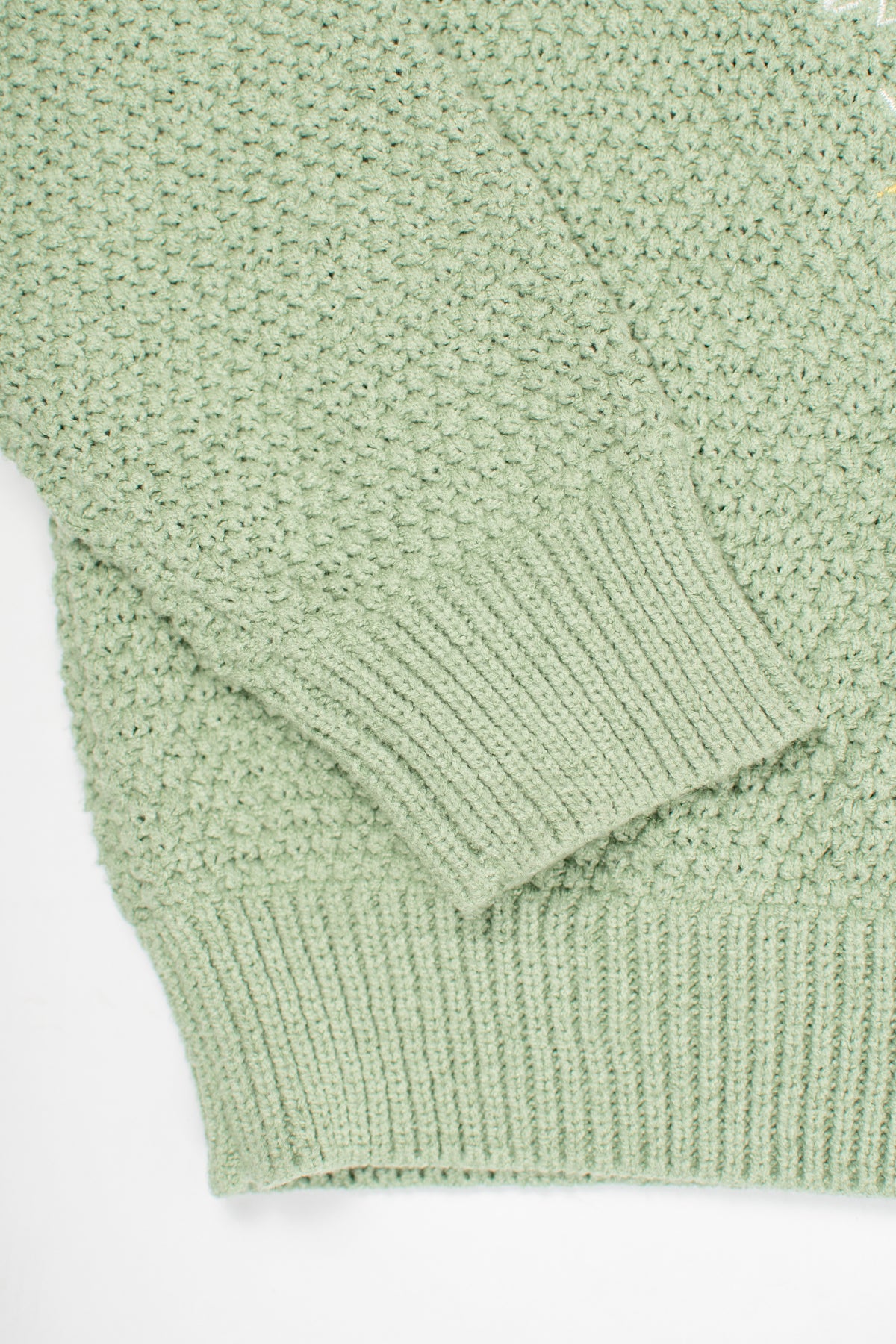 Sage Chicken Knit Sweater