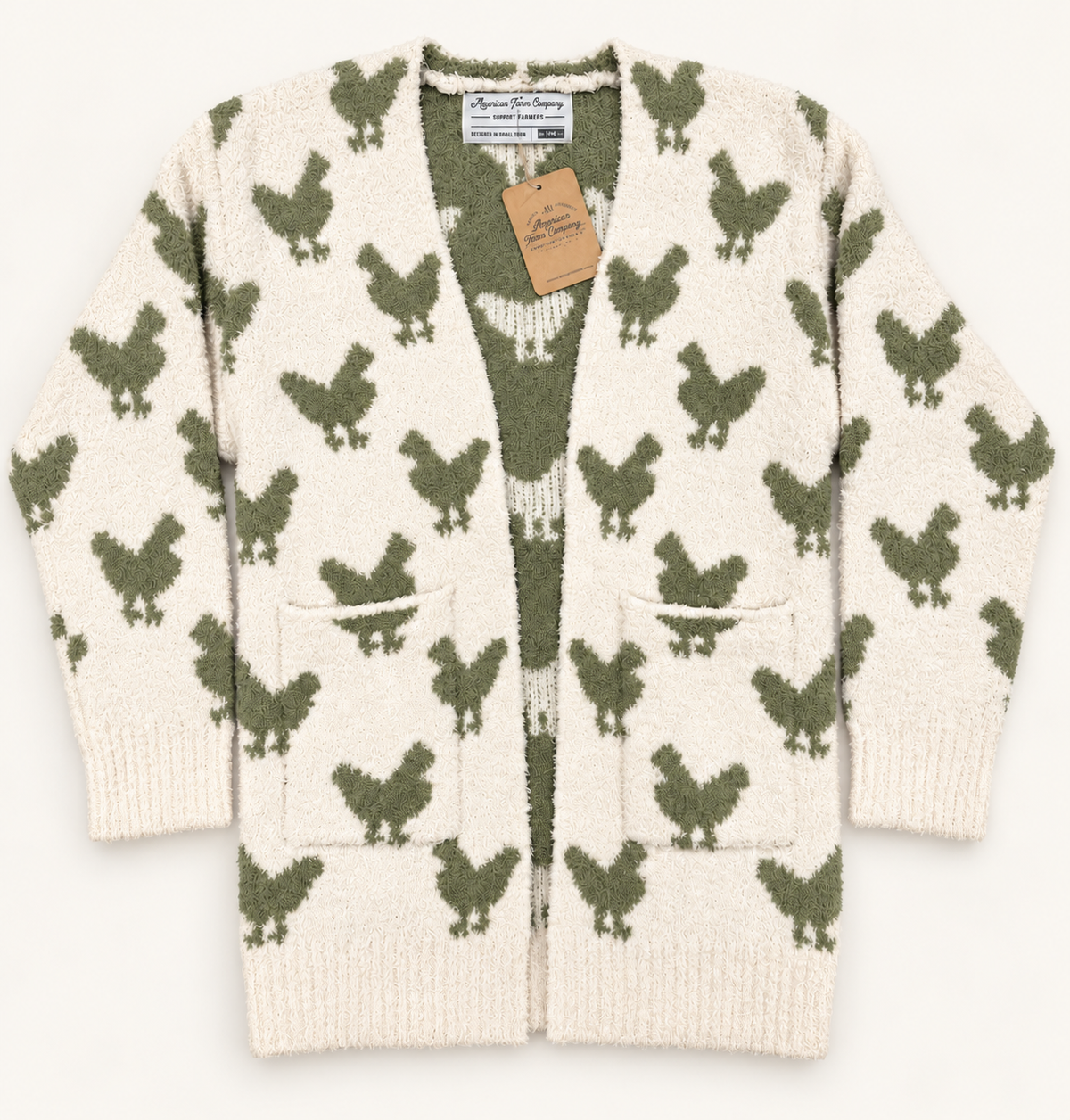 Sage Chicken Youth Luxe Cardigan