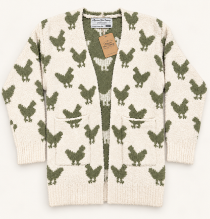 Sage Chicken Youth Luxe Cardigan