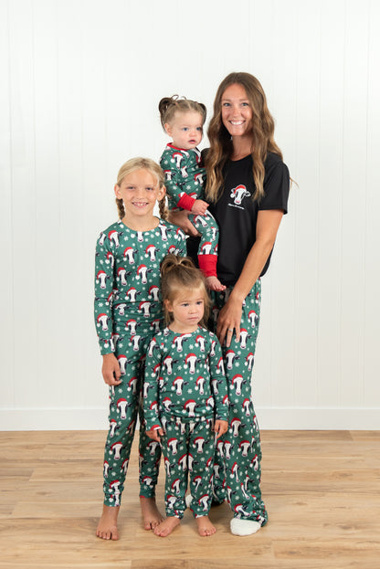 Santa Cows & Snowflakes Baby Zippy *PREORDER*