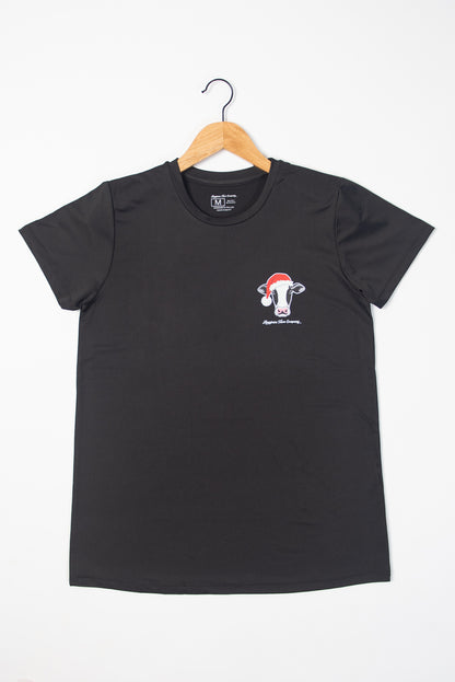 Santa Cows & Snowflakes Adult Pajama Shirt *PREORDER*