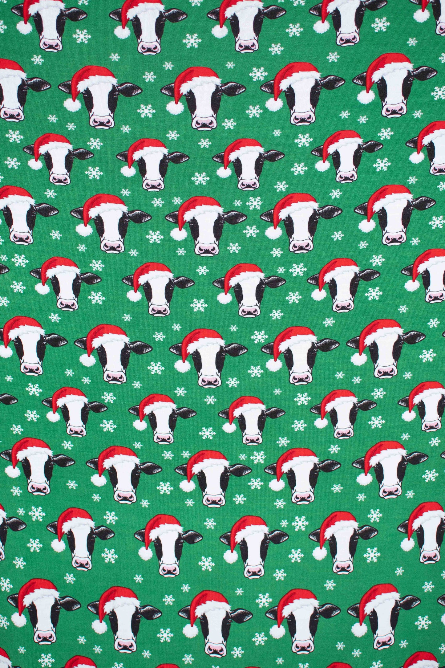 Santa Cows & Snowflakes Kids Bamboo Blanket