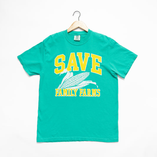 'Save Family Farms' Green Tee