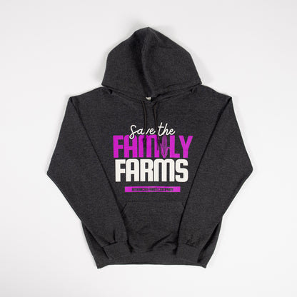 ‘Save the Family Farms’ Charcoal Hoodie - American Farm Company