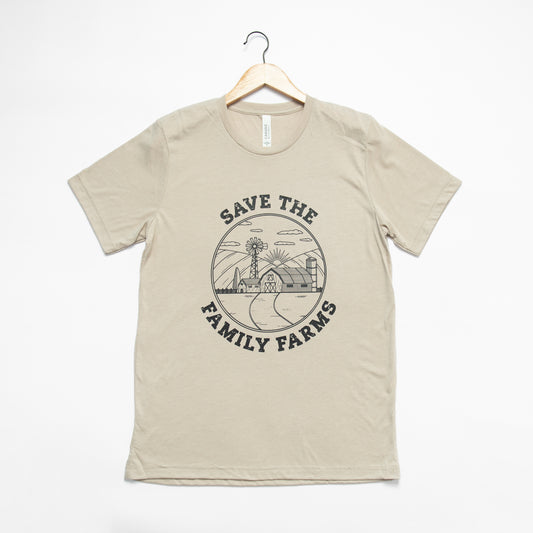 'Save the Family Farms' Tan Tee