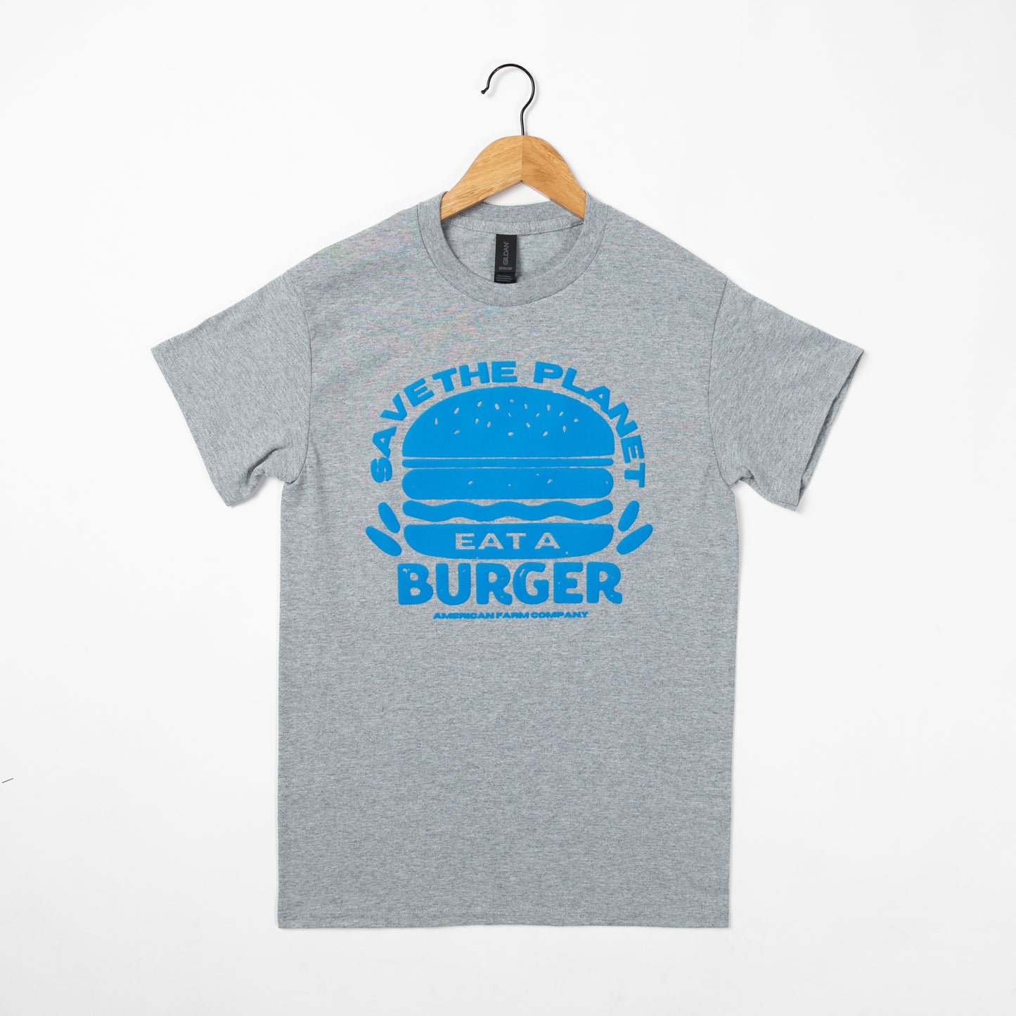 'Save the Planet - Eat a Burger' Tee - APRIL TEE OF THE MONTH - American Farm Company