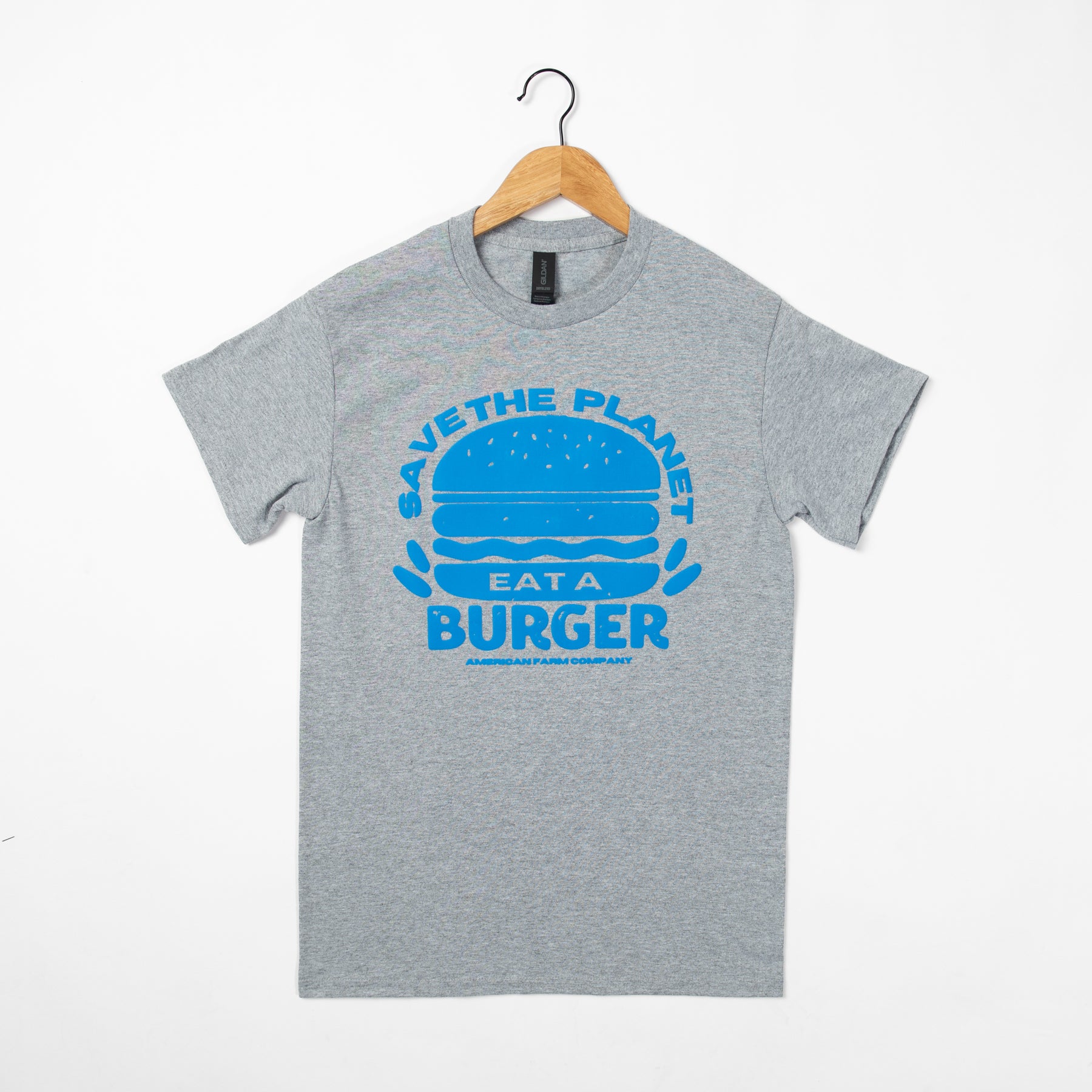 'Save the Planet - Eat a Burger' Tee - APRIL TEE OF THE MONTH - American Farm Company