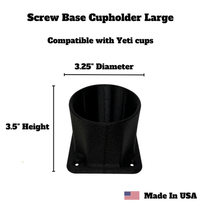 Screw Base Cupholder for Industrial Equipment