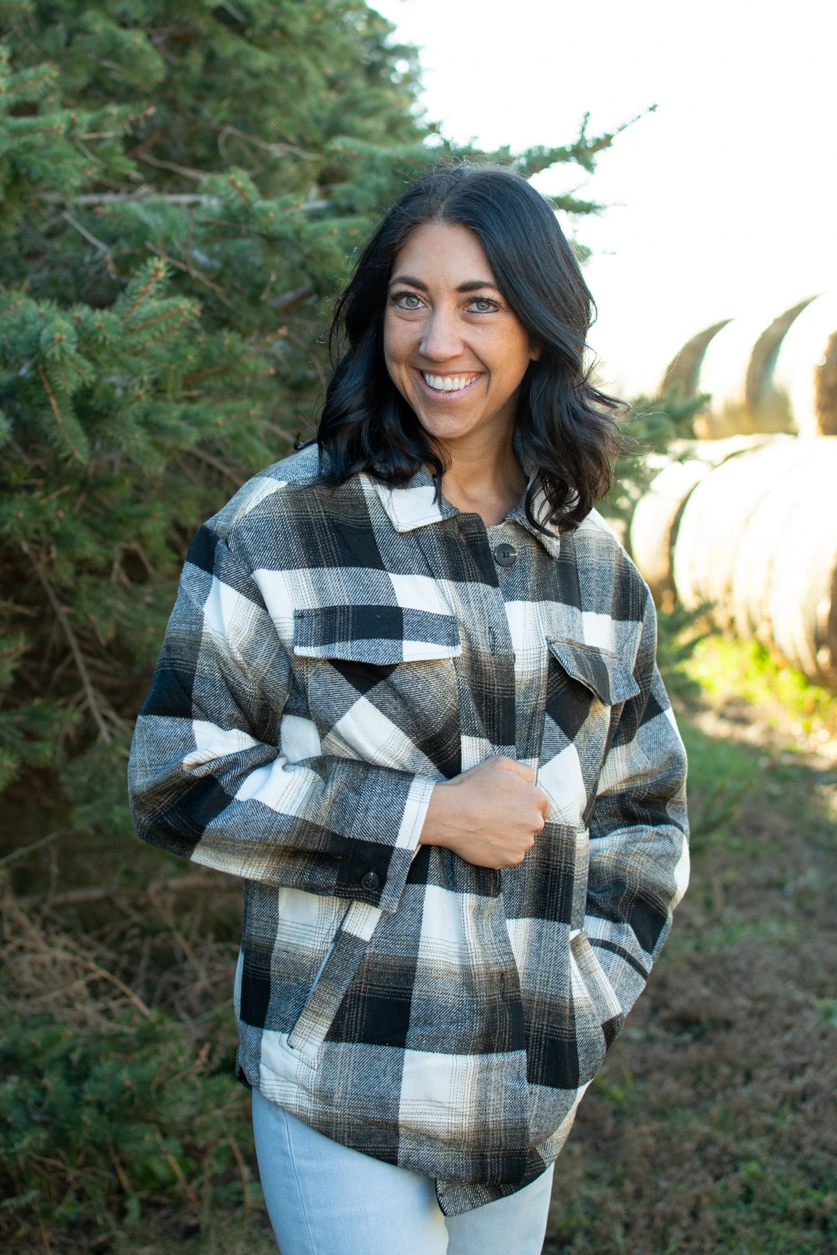 Sherpa Lined Plaid Shacket