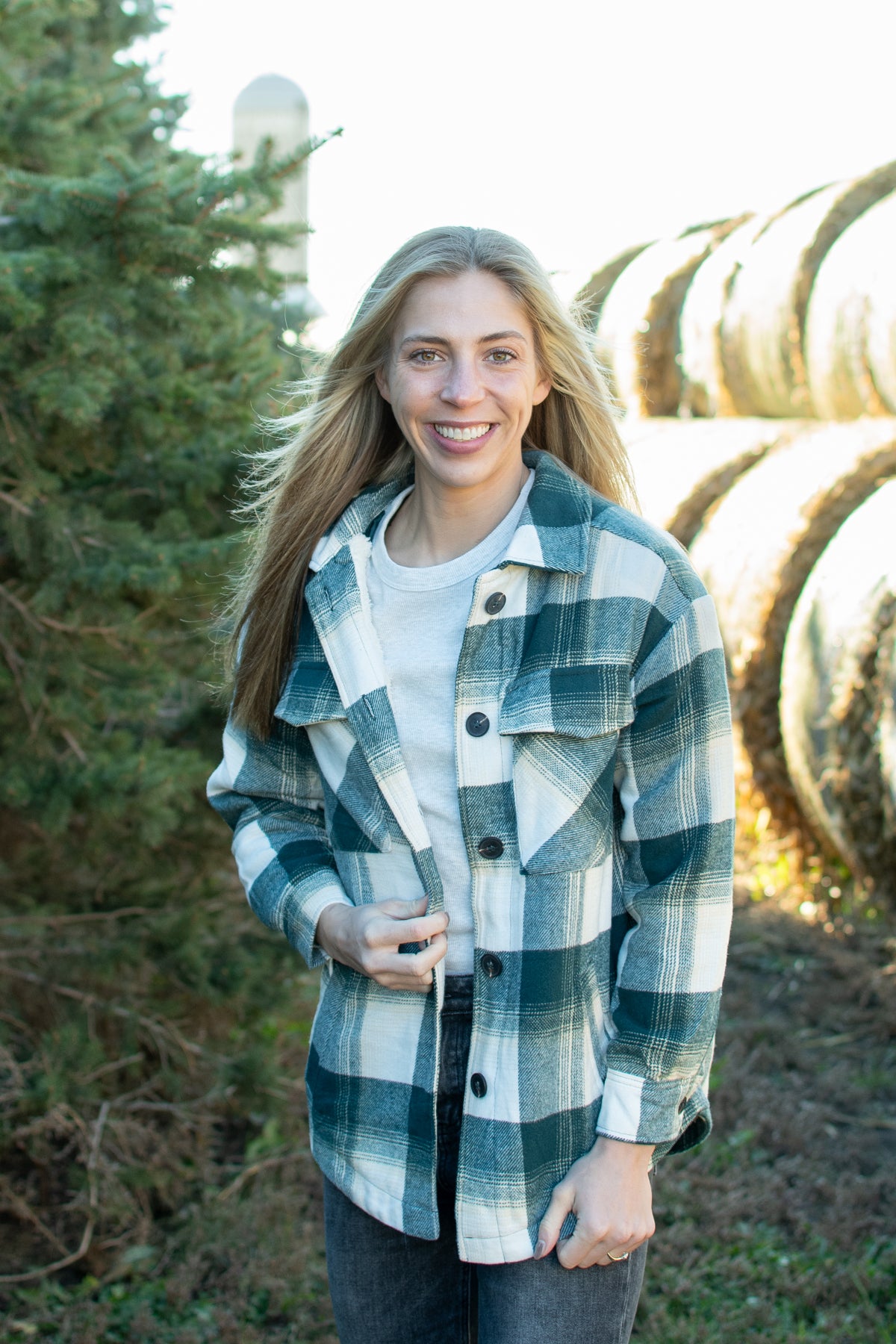 Sherpa Lined Plaid Shacket