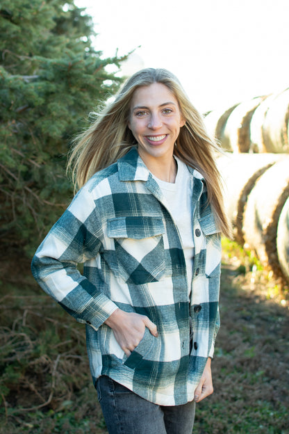 Sherpa Lined Plaid Shacket