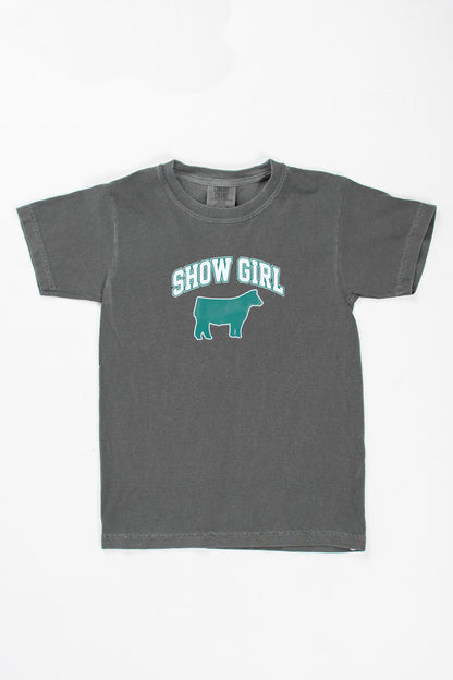 Show Girl' Fair Animal Charcoal Tee