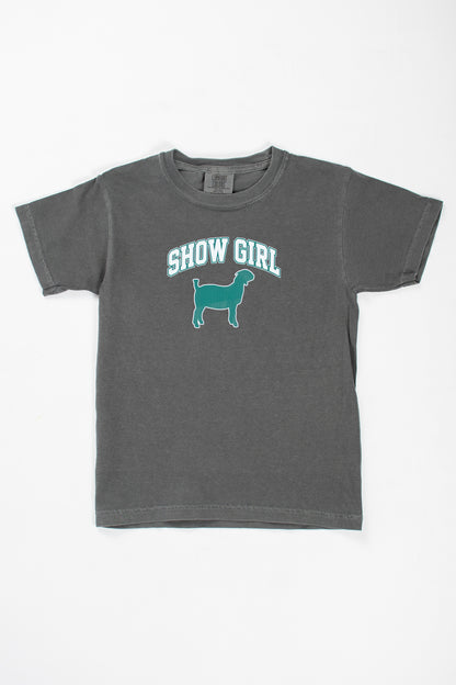 Show Girl' Fair Animal Charcoal Tee