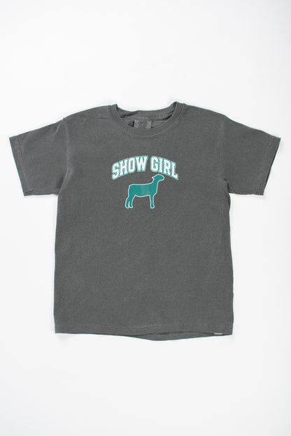 Show Girl' Fair Animal Charcoal Tee