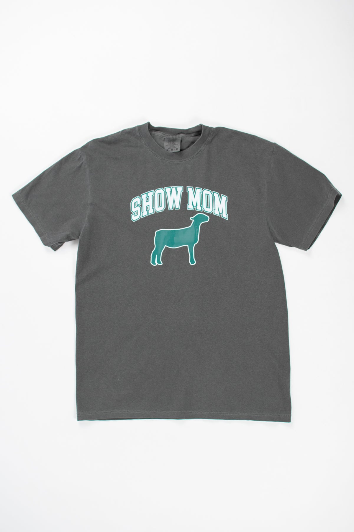 'Show Mom' Fair Animal Charcoal Tee