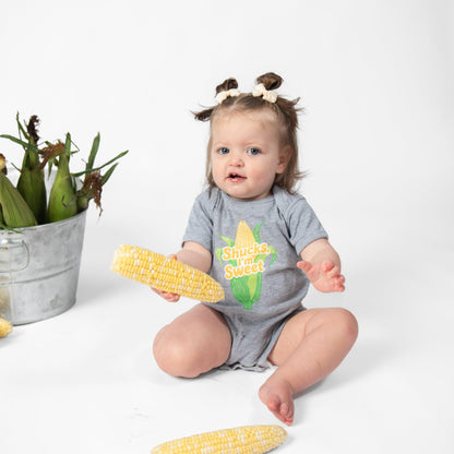 'Shucks, I'm Sweet' Gray Onesie
