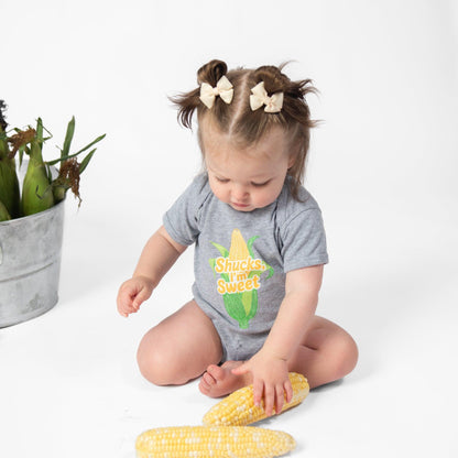 'Shucks, I'm Sweet' Gray Onesie