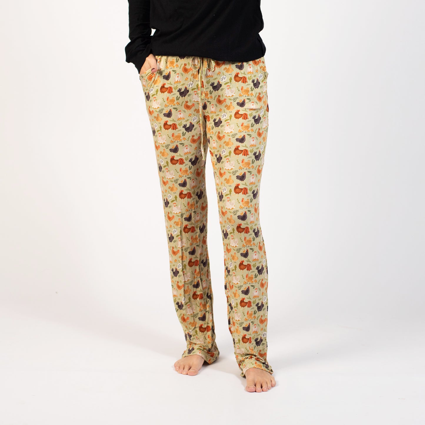 Singing Chickens Bamboo Pajama Pants - American Farm Company