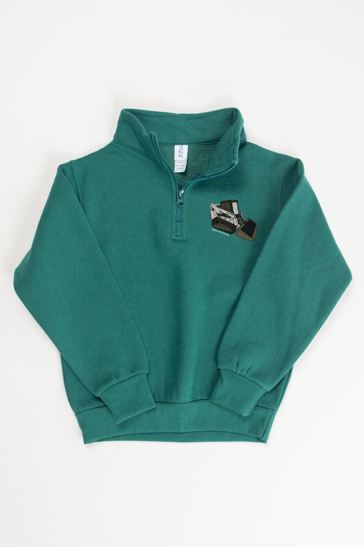 Skid Loader Green Youth 1/4 Zip