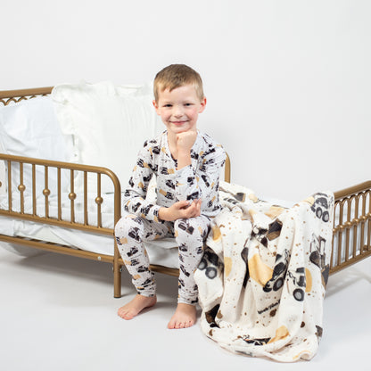 Skid Loader Toddler/Youth Bamboo Pajama Set