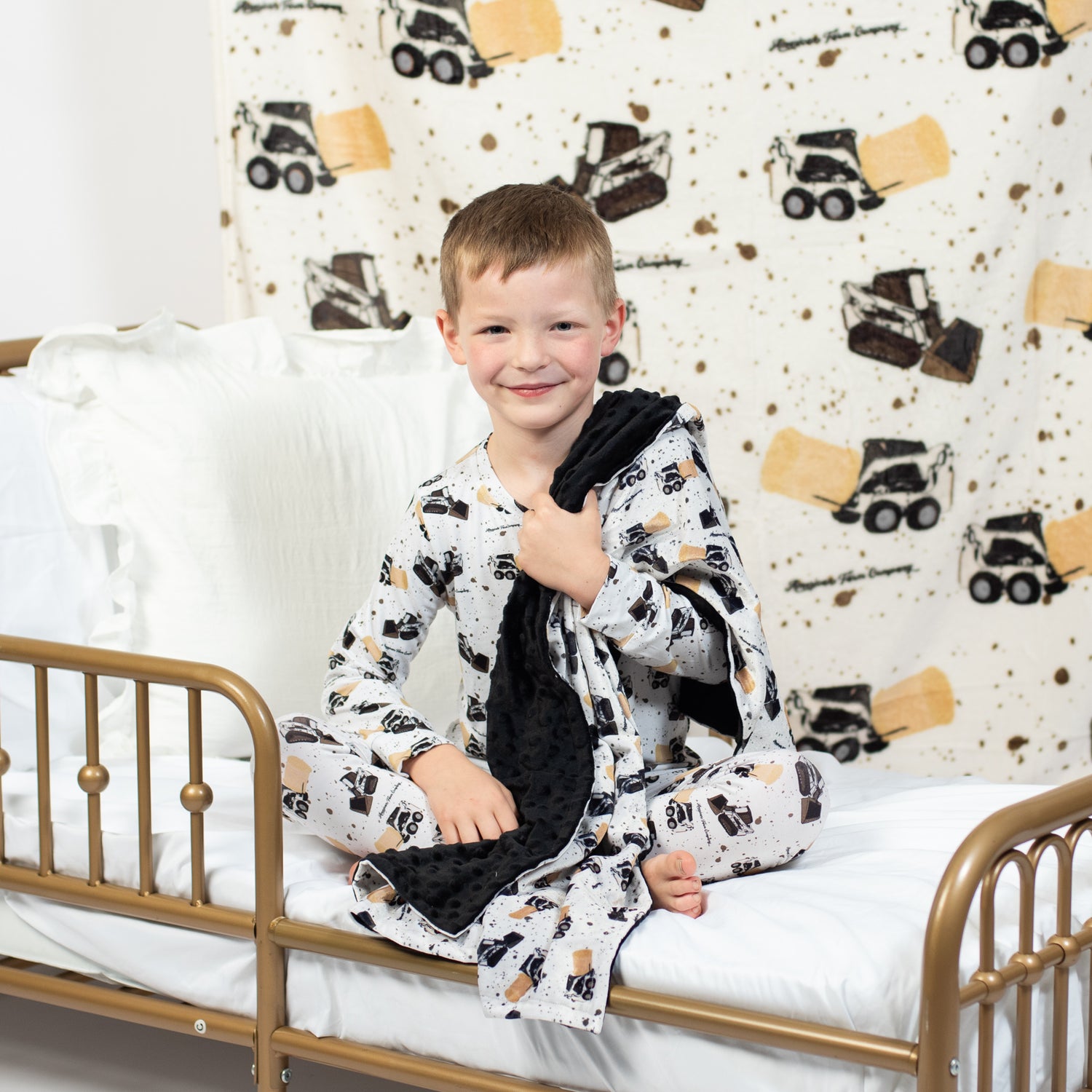 Skid Loader Toddler/Youth Bamboo Pajama Set - American Farm Company