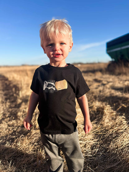 Skid Loader Black Toddler Tee