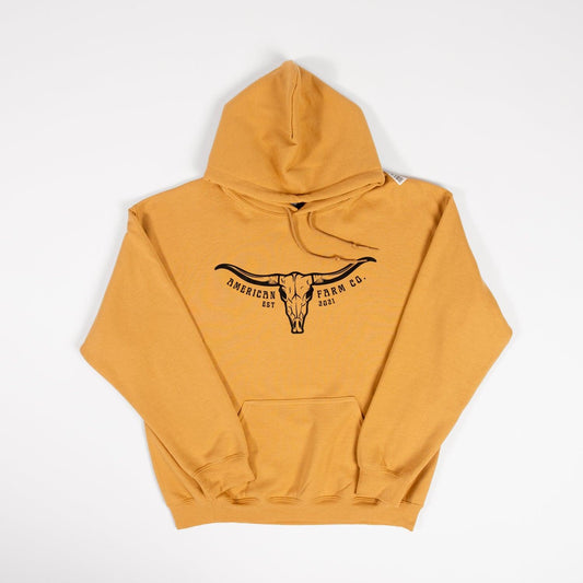 Skull Horns Hoodie - American Farm Company