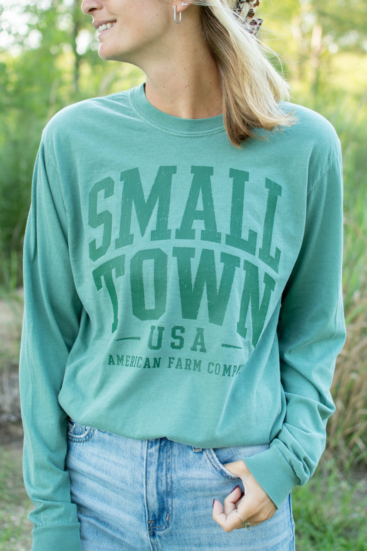 'Small Town USA' Adult Long Sleeve