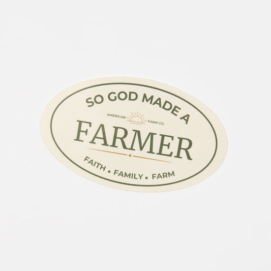 ‘So God Made a Farmer’ Sticker