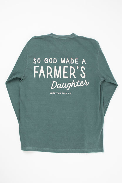 'So God Made a Farmer's Daughter' Adult Long Sleeve