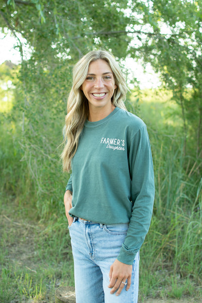 'So God Made a Farmer's Daughter' Adult Long Sleeve