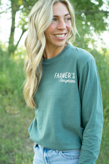 'So God Made a Farmer's Daughter' Adult Long Sleeve