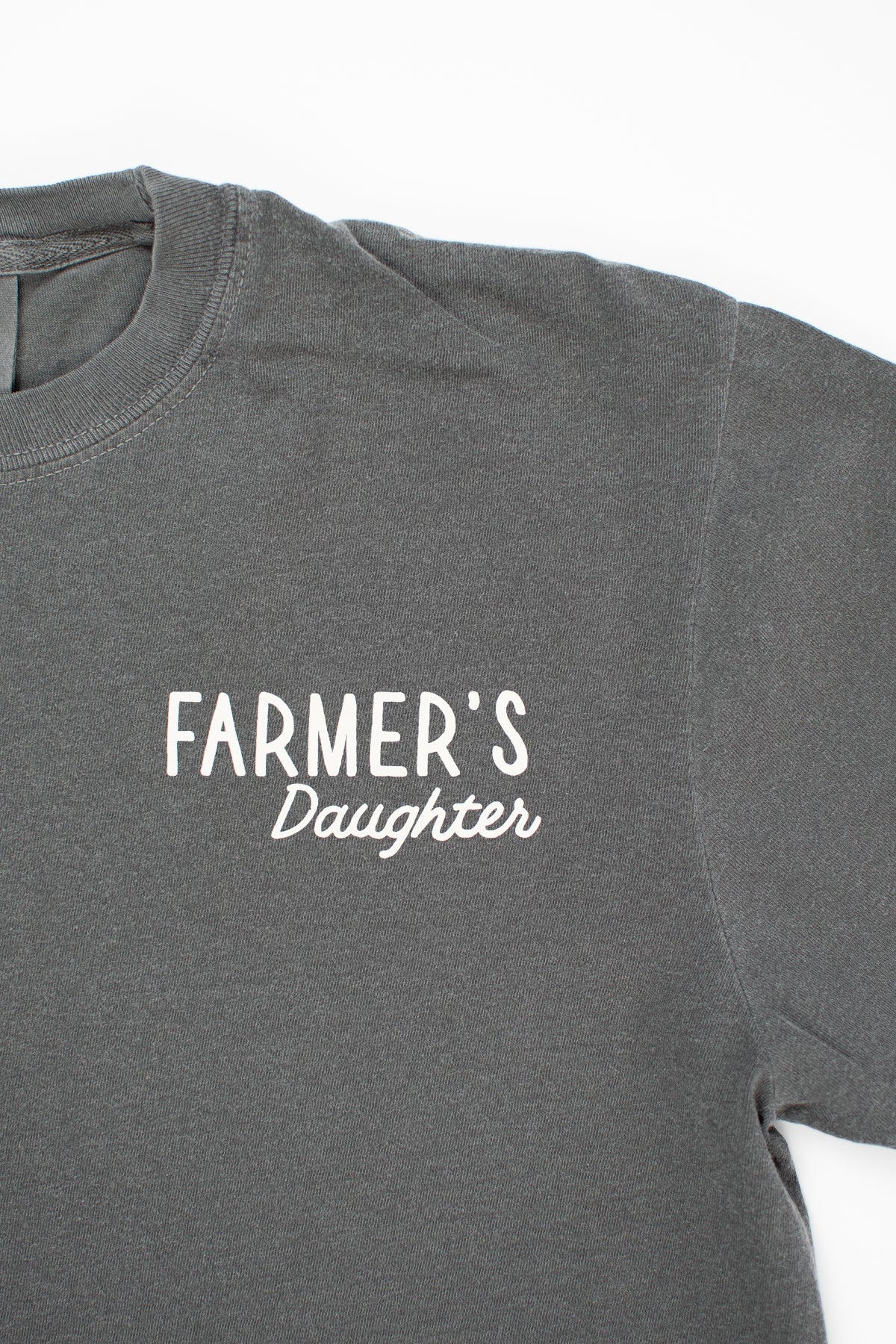 'So God Made a Farmer's Daughter' Adult T-Shirt - Charcoal