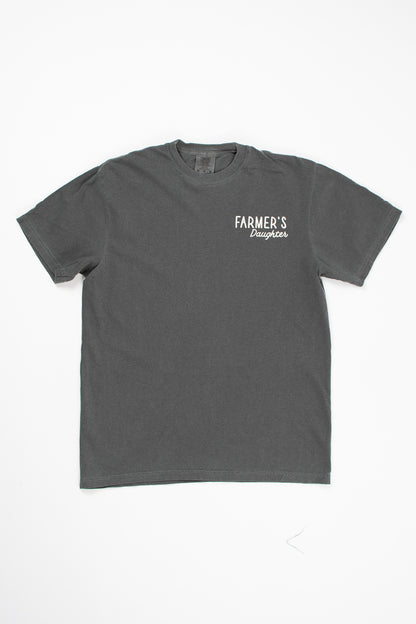 'So God Made a Farmer's Daughter' Adult T-Shirt - Charcoal