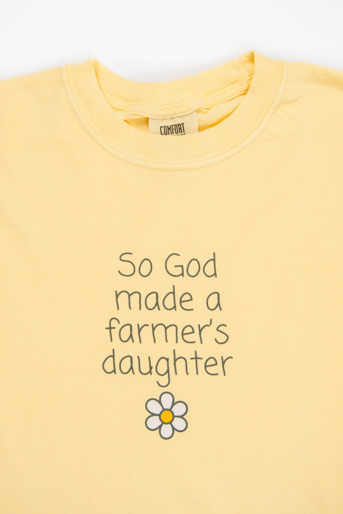 So God Made a Farmer's Daughter' Yellow Tee