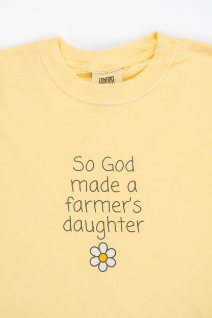 So God Made a Farmer's Daughter' Yellow Tee