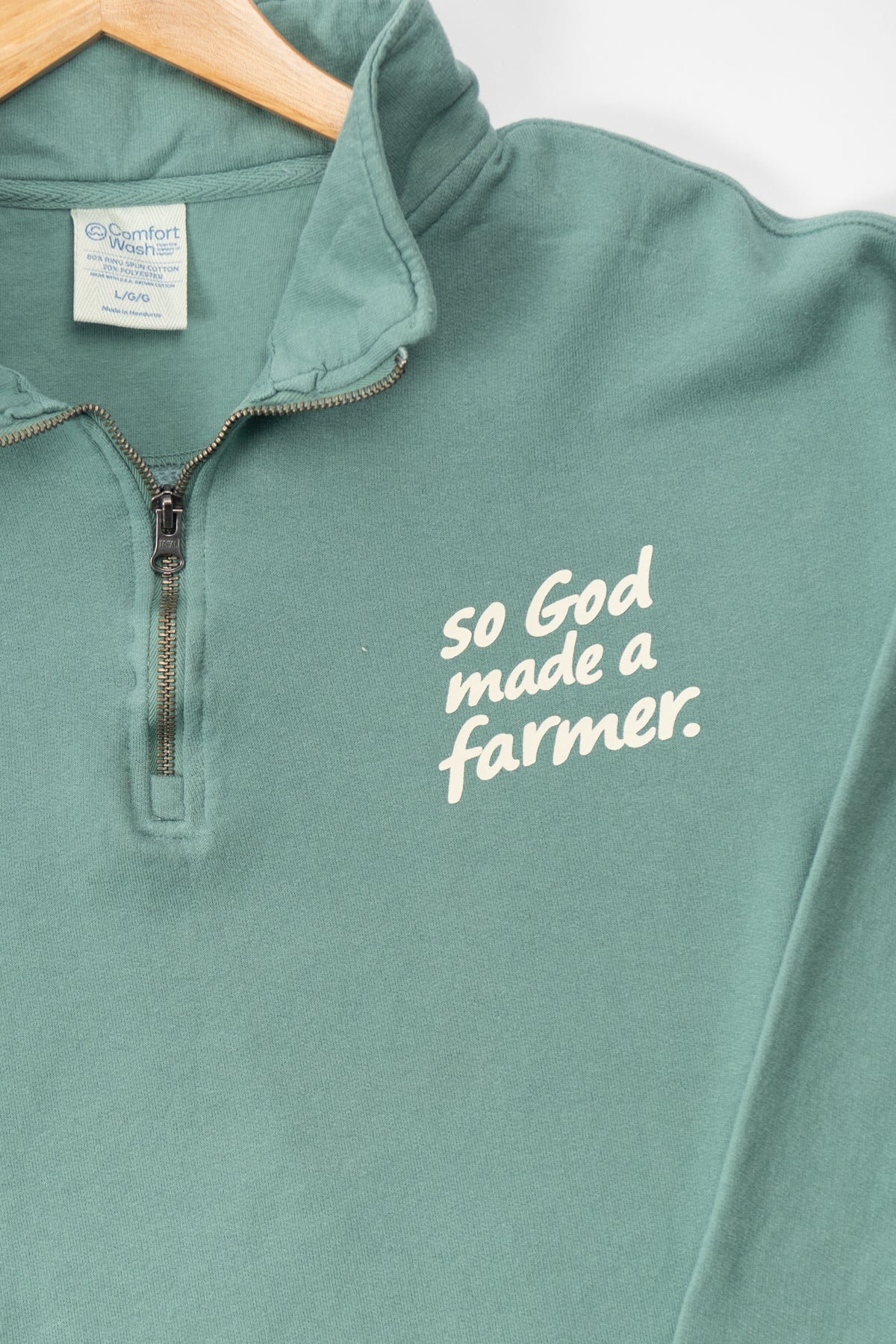 So God made a Farmer.' 1/4 Zip – American Farm Company