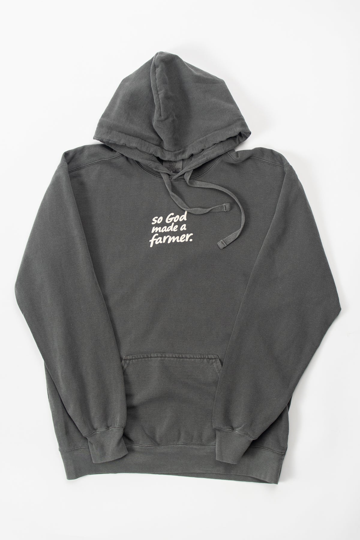 'So God made a Farmer.' Charcoal Hoodie