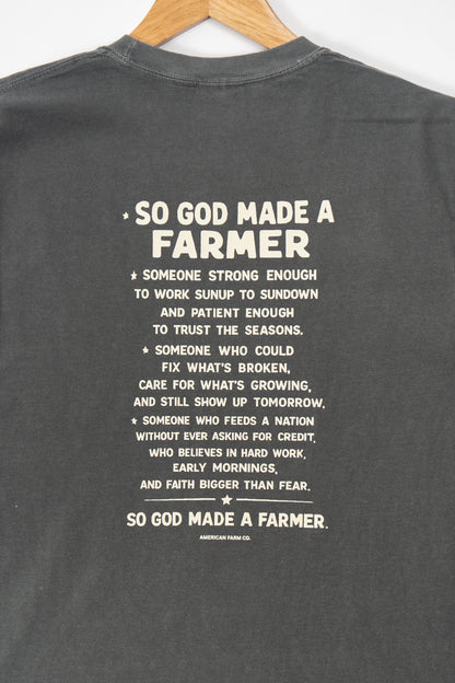 So God made a Farmer.' Charcoal Tee