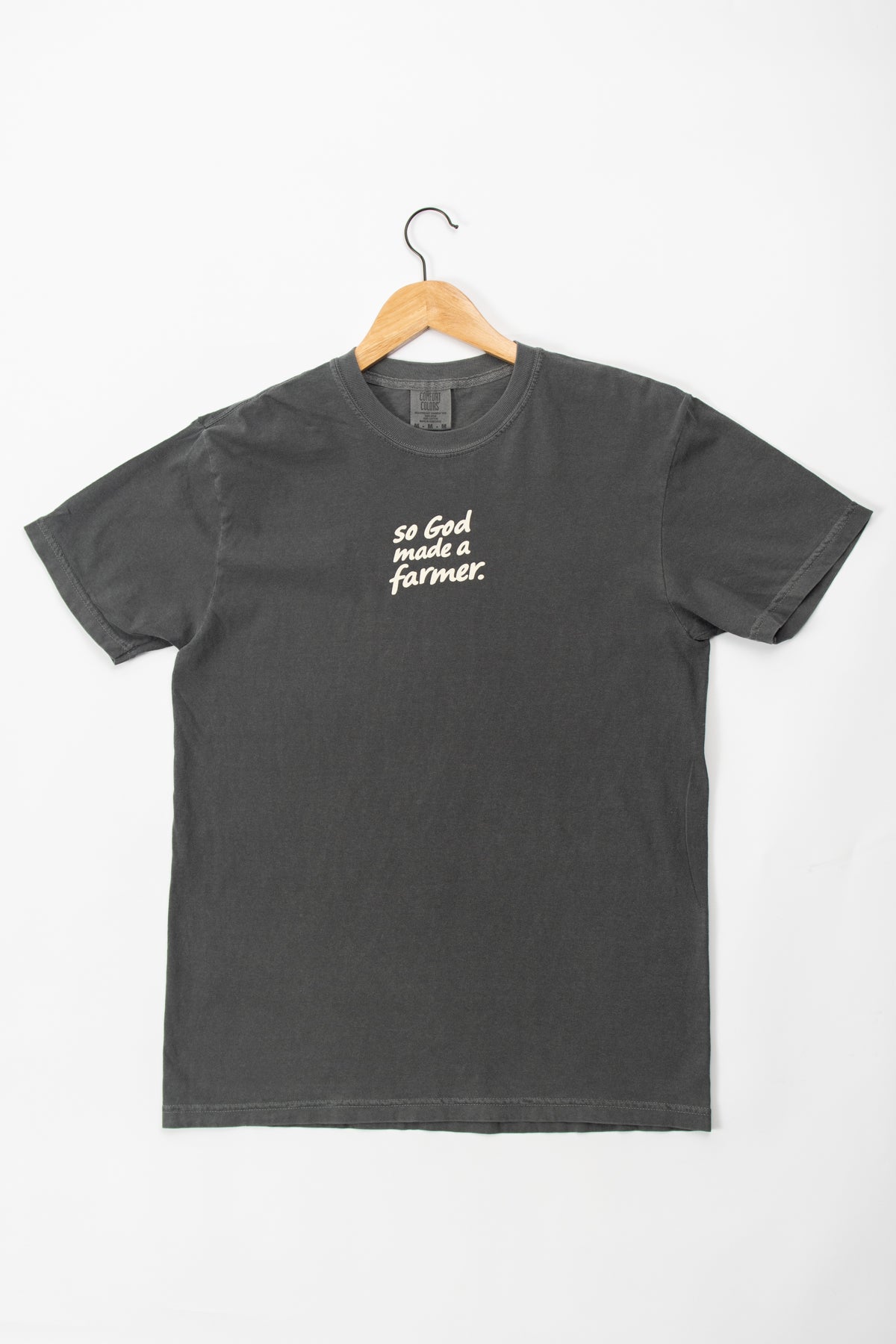 So God made a Farmer.' Charcoal Tee