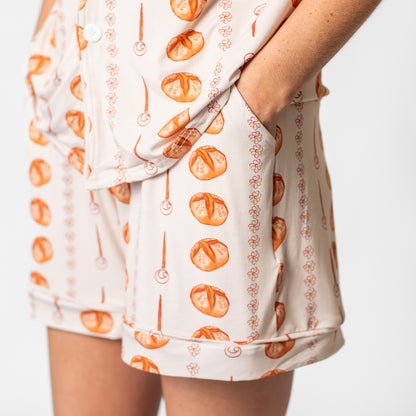 Sourdough Stripe Adult Bamboo Pajama Set
