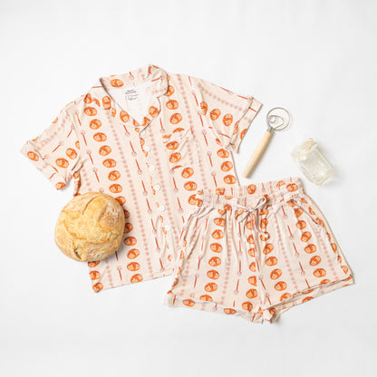 Sourdough Stripe Adult Bamboo Pajama Set