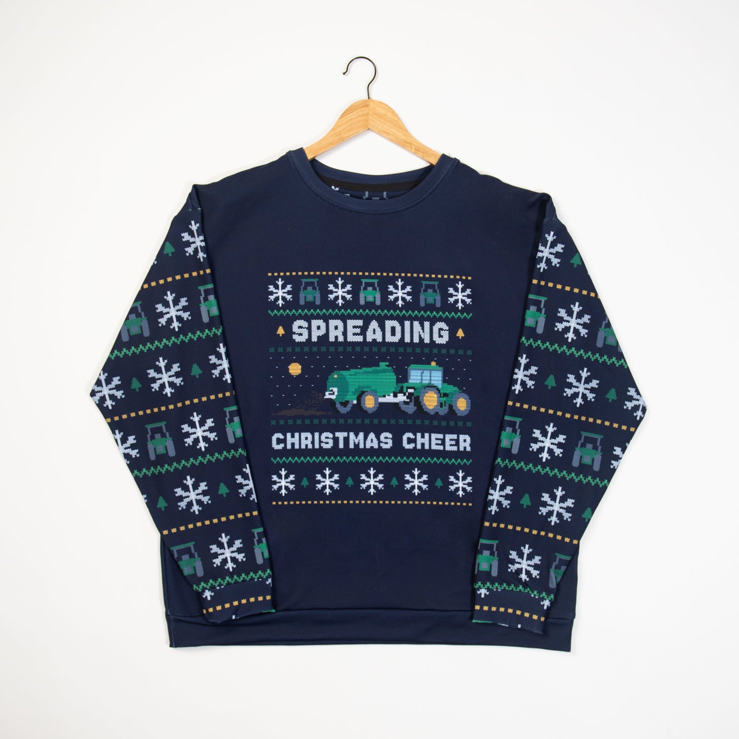 Tractor christmas sweater on sale
