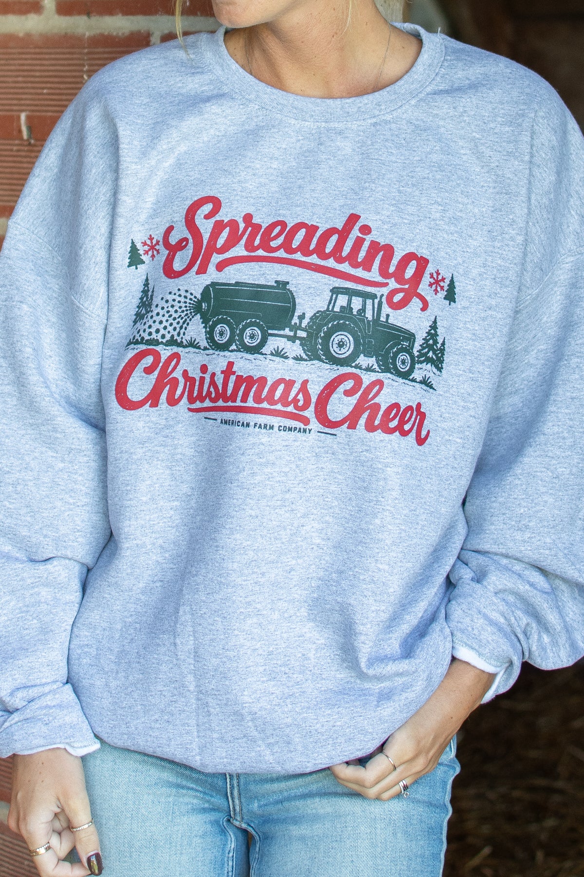 'Spreading Christmas Cheer' Adult Crewneck