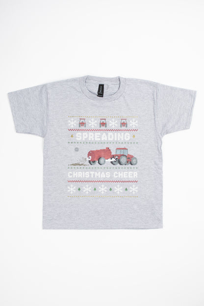 'Spreading Christmas Cheer' Red Tractor Toddler/Youth Tee
