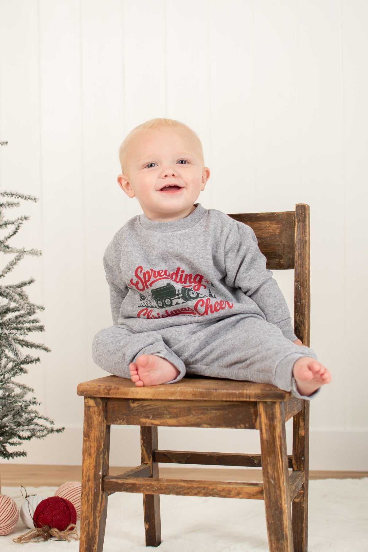 'Spreading Christmas Cheer' Baby Bodysuit
