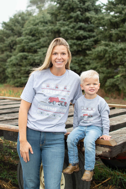 Spreading_Christmas_Cheer_Red_Tractor_Tee [F] [LS]