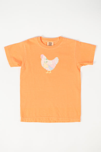 Spring Patchwork Chicken Toddler/Youth Tee
